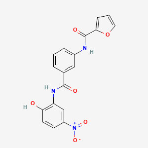 N-(3-{[(2-hydroxy-5-nitrophenyl)amino]carbonyl}phenyl)-2-furamide