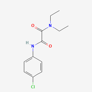 molecular formula C12H15ClN2O2 B4072867 N'-(4-chlorophenyl)-N,N-diethylethanediamide 