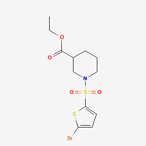 ethyl 1-[(5-bromo-2-thienyl)sulfonyl]-3-piperidinecarboxylate