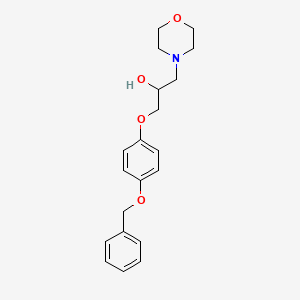 1-[4-(benzyloxy)phenoxy]-3-(4-morpholinyl)-2-propanol