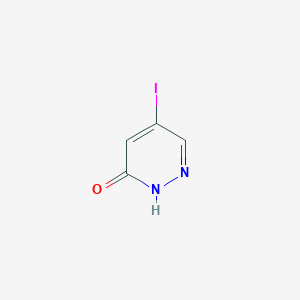 molecular formula C4H3IN2O B040729 5-Yodo-2,3-dihidropiridazin-3-ona CAS No. 825633-94-1