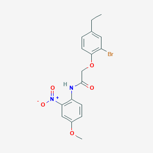 2-(2-bromo-4-ethylphenoxy)-N-(4-methoxy-2-nitrophenyl)acetamide