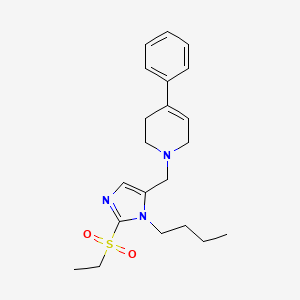 1-{[1-butyl-2-(ethylsulfonyl)-1H-imidazol-5-yl]methyl}-4-phenyl-1,2,3,6-tetrahydropyridine