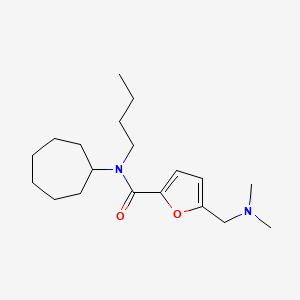 N-butyl-N-cycloheptyl-5-[(dimethylamino)methyl]-2-furamide