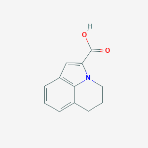 molecular formula C12H11NO2 B040730 5,6-二氢-4H-吡咯并[3,2,1-ij]喹啉-2-羧酸 CAS No. 117273-45-7