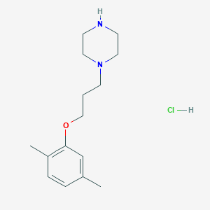 molecular formula C15H25ClN2O B4073016 1-[3-(2,5-dimethylphenoxy)propyl]piperazine hydrochloride 