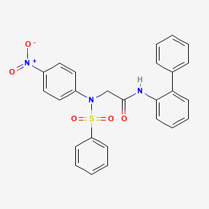 N~1~-2-biphenylyl-N~2~-(4-nitrophenyl)-N~2~-(phenylsulfonyl)glycinamide