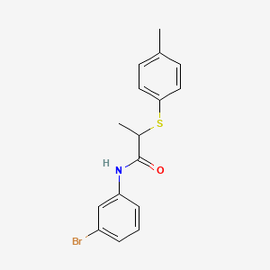 N-(3-bromophenyl)-2-[(4-methylphenyl)thio]propanamide