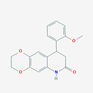 9-(2-methoxyphenyl)-2,3,8,9-tetrahydro[1,4]dioxino[2,3-g]quinolin-7(6H)-one