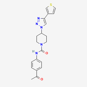 N-(4-acetylphenyl)-4-[4-(3-thienyl)-1H-1,2,3-triazol-1-yl]piperidine-1-carboxamide