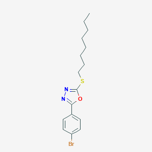 2-(4-Bromophenyl)-5-(octylsulfanyl)-1,3,4-oxadiazole