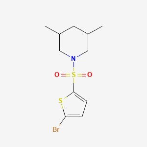 1-[(5-bromo-2-thienyl)sulfonyl]-3,5-dimethylpiperidine