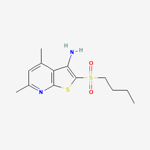 2-(butylsulfonyl)-4,6-dimethylthieno[2,3-b]pyridin-3-amine