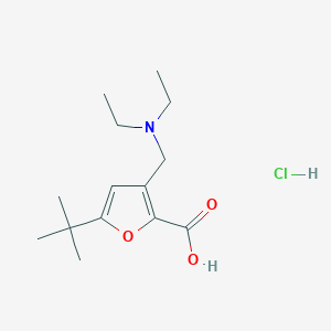 5-tert-butyl-3-[(diethylamino)methyl]-2-furoic acid hydrochloride