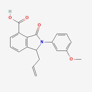 molecular formula C19H17NO4 B4073141 1-allyl-2-(3-methoxyphenyl)-3-oxo-4-isoindolinecarboxylic acid 