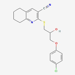 2-{[3-(4-chlorophenoxy)-2-hydroxypropyl]thio}-5,6,7,8-tetrahydro-3-quinolinecarbonitrile