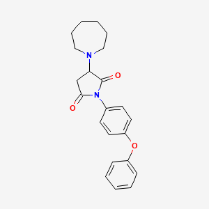 3-(1-azepanyl)-1-(4-phenoxyphenyl)-2,5-pyrrolidinedione