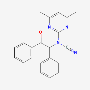 (4,6-dimethyl-2-pyrimidinyl)(2-oxo-1,2-diphenylethyl)cyanamide