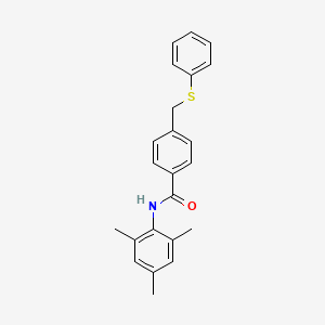 N-mesityl-4-[(phenylthio)methyl]benzamide