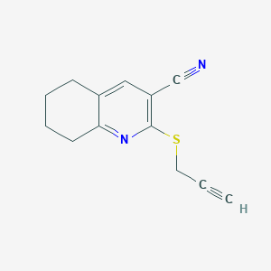 2-Prop-2-ynylsulfanyl-5,6,7,8-tetrahydro-quinoline-3-carbonitrile