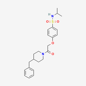 4-[2-(4-benzyl-1-piperidinyl)-2-oxoethoxy]-N-isopropylbenzenesulfonamide