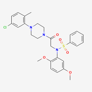 N-{2-[4-(5-Chloro-2-methyl-phenyl)-piperazin-1-yl]-2-oxo-ethyl}-N-(2,5-dimethoxy-phenyl)-benzenesulfonamide