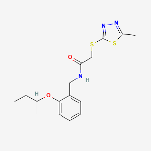 N-(2-sec-butoxybenzyl)-2-[(5-methyl-1,3,4-thiadiazol-2-yl)thio]acetamide