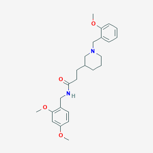 N-(2,4-dimethoxybenzyl)-3-[1-(2-methoxybenzyl)-3-piperidinyl]propanamide