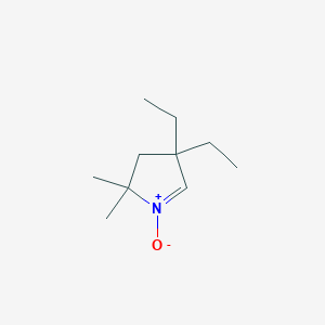 molecular formula C10H19NO B040734 3,3-Diethyl-5,5-dimethylpyrroline 1-oxide CAS No. 111904-11-1