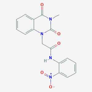 2-(3-methyl-2,4-dioxo-3,4-dihydro-1(2H)-quinazolinyl)-N-(2-nitrophenyl)acetamide