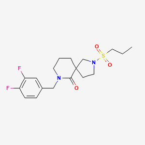 7-(3,4-difluorobenzyl)-2-(propylsulfonyl)-2,7-diazaspiro[4.5]decan-6-one