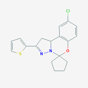 9'-Chloro-2'-(2-thienyl)-1',10'b-dihydrospiro(cyclopentane-1,5'-pyrazolo[1,5-c][1,3]benzoxazine)