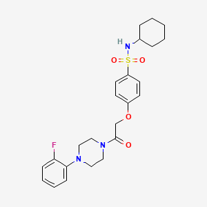 N-cyclohexyl-4-{2-[4-(2-fluorophenyl)-1-piperazinyl]-2-oxoethoxy}benzenesulfonamide