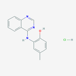 4-methyl-2-(4-quinazolinylamino)phenol hydrochloride