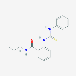 2-[(anilinocarbonothioyl)amino]-N-(sec-butyl)benzamide