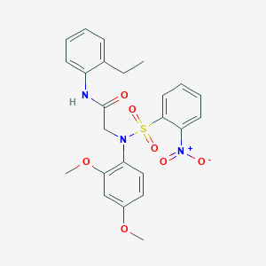 2-[[2,4-bis(methyloxy)phenyl]({2-nitrophenyl}sulfonyl)amino]-N-(2-ethylphenyl)acetamide