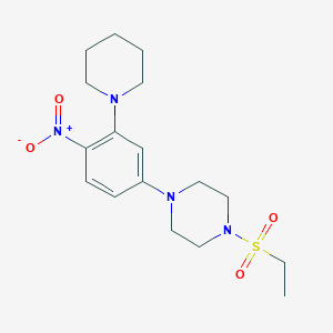 1-(ethylsulfonyl)-4-[4-nitro-3-(1-piperidinyl)phenyl]piperazine