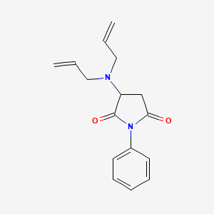 molecular formula C16H18N2O2 B4073560 3-(diallylamino)-1-phenyl-2,5-pyrrolidinedione 