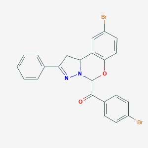 (4-Bromophenyl)(9-bromo-2-phenyl-1,10b-dihydropyrazolo[1,5-c][1,3]benzoxazin-5-yl)methanone