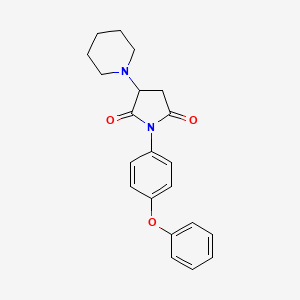 1-(4-phenoxyphenyl)-3-(1-piperidinyl)-2,5-pyrrolidinedione