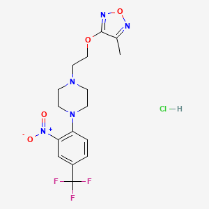 1-{2-[(4-methyl-1,2,5-oxadiazol-3-yl)oxy]ethyl}-4-[2-nitro-4-(trifluoromethyl)phenyl]piperazine hydrochloride