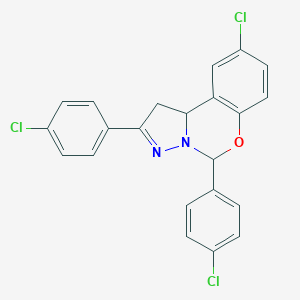 9-Chloro-2,5-bis(4-chlorophenyl)-1,10b-dihydropyrazolo[1,5-c][1,3]benzoxazine