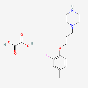 molecular formula C16H23IN2O5 B4073743 1-[3-(2-iodo-4-methylphenoxy)propyl]piperazine oxalate 