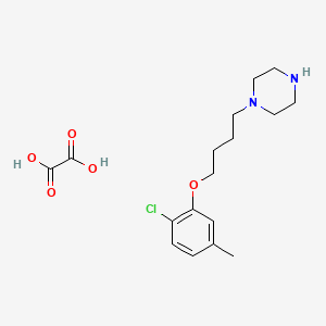 molecular formula C17H25ClN2O5 B4073749 1-[4-(2-chloro-5-methylphenoxy)butyl]piperazine oxalate 