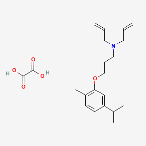 molecular formula C21H31NO5 B4073783 N-allyl-N-[3-(5-isopropyl-2-methylphenoxy)propyl]-2-propen-1-amine oxalate 