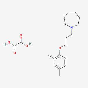 molecular formula C19H29NO5 B4073799 1-[3-(2,4-dimethylphenoxy)propyl]azepane oxalate 