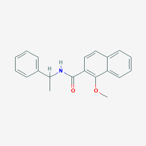 molecular formula C20H19NO2 B4073833 1-methoxy-N-(1-phenylethyl)-2-naphthamide 