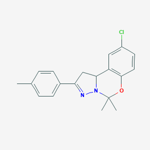 9-Chloro-5,5-dimethyl-2-(4-methylphenyl)-1,10b-dihydropyrazolo[1,5-c][1,3]benzoxazine