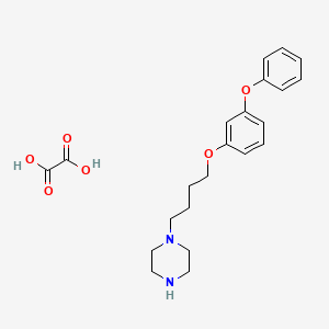 molecular formula C22H28N2O6 B4073900 1-[4-(3-phenoxyphenoxy)butyl]piperazine oxalate 