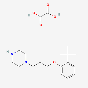 1-[3-(2-tert-butylphenoxy)propyl]piperazine oxalate